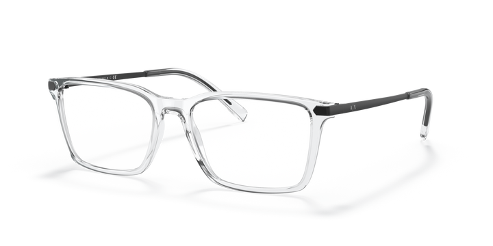 ARMANI EXCHANGE AX3077 8333 Cristal, vista tres cuartos 