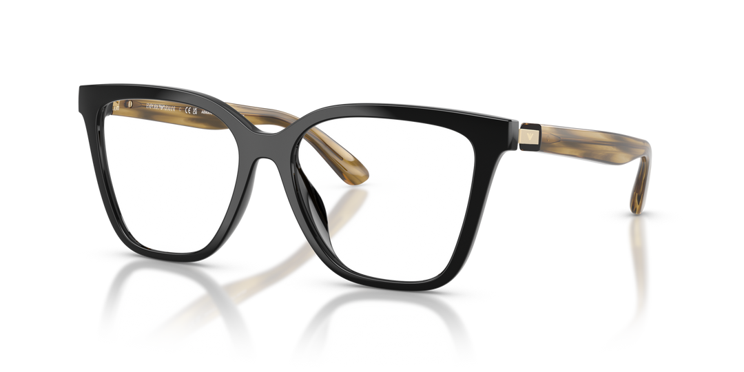 EMPORIO ARMANI EA4254U 62671W Negro Brillante, vista tres cuartos 