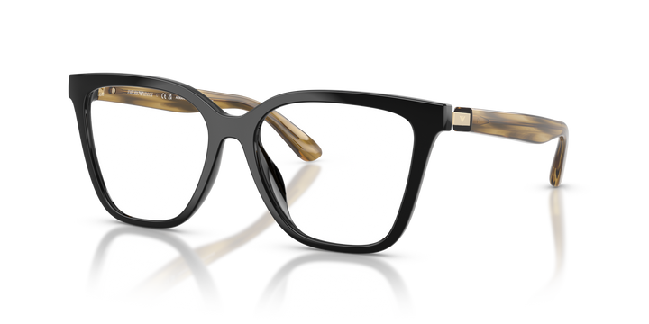 EMPORIO ARMANI EA4254U 62671W Negro Brillante, vista tres cuartos 