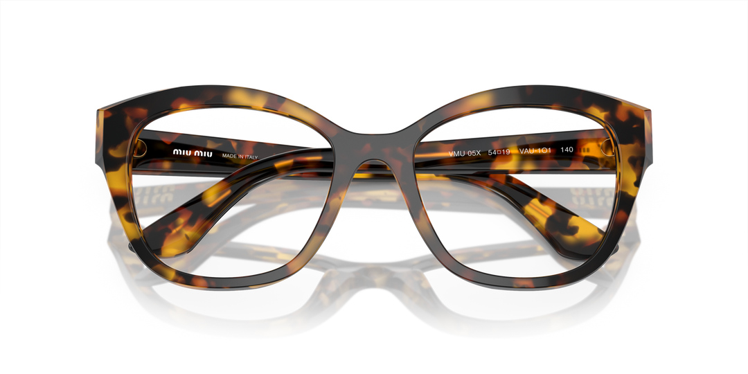 MIU MIU MU 05XV VAU1O1, vista frontal con varillas plegadas 