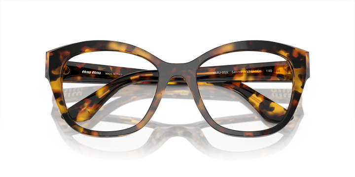 MIU MIU MU 05XV VAU1O1, vista frontal con varillas plegadas 