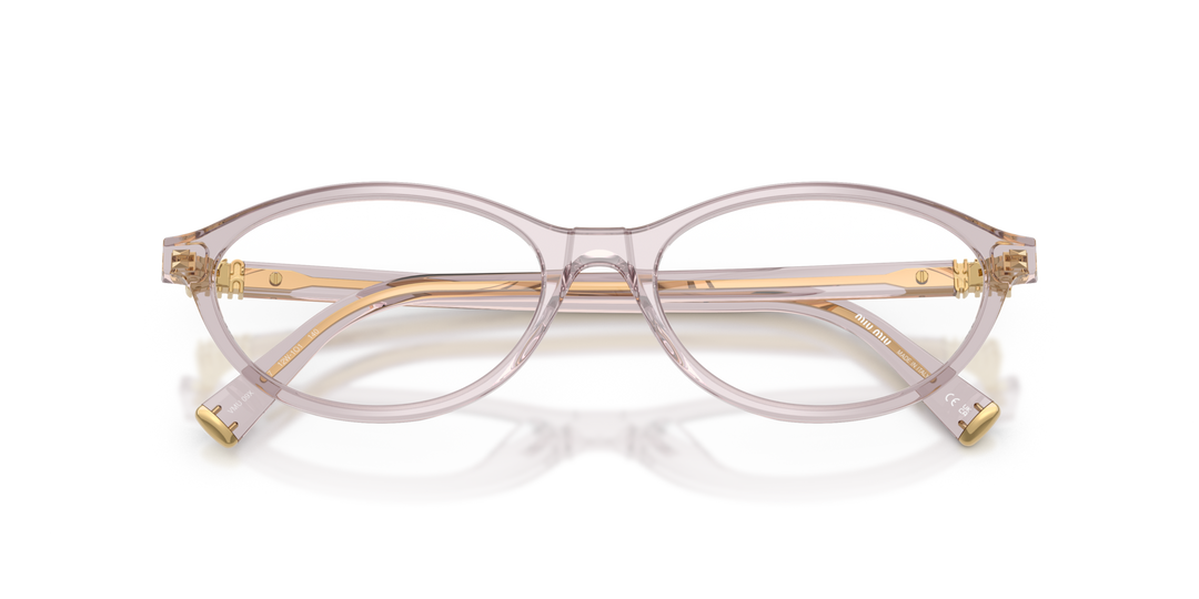 MIU MIU MU 09XV 12W1O1, vista frontal con varillas plegadas 