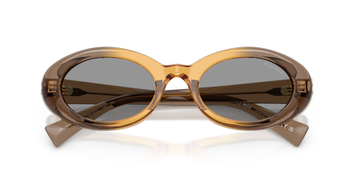 MIU MIU MU B09S 24M50Q, vista frontal con varillas plegadas 