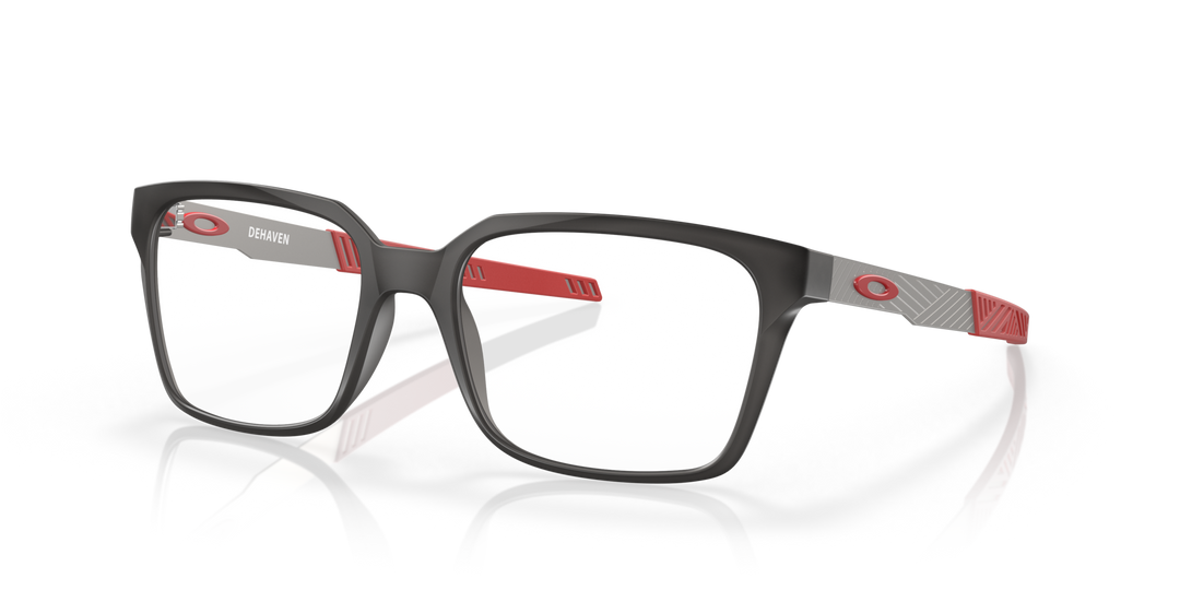 OAKLEY OX8054 DEHAVEN 805402 Humo Gris Satinado, vista tres cuartos 