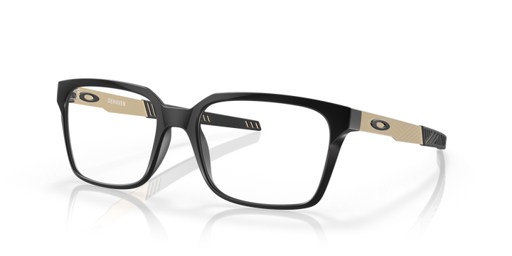 OAKLEY OX8054 DEHAVEN 805404 Negro Satinado, vista tres cuartos 