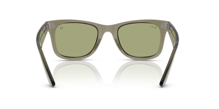 RAY-BAN RB2140 WAYFARER 68694E Verde Traslúcido, vista posterior 
