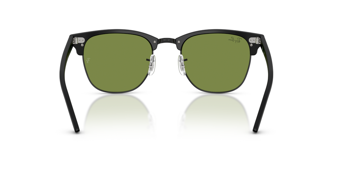 RAY-BAN RB3016 CLUBMASTER 601S4E Negro Mate sobre Negro, vista posterior 