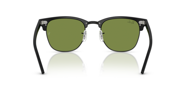 RAY-BAN RB3016 CLUBMASTER 601S4E Negro Mate sobre Negro, vista posterior 