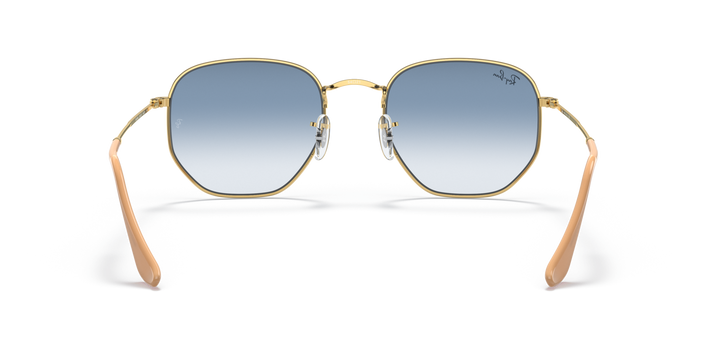 RAY-BAN RB3548 HEXAGONAL 001/3F Oro arista, vista posterior 