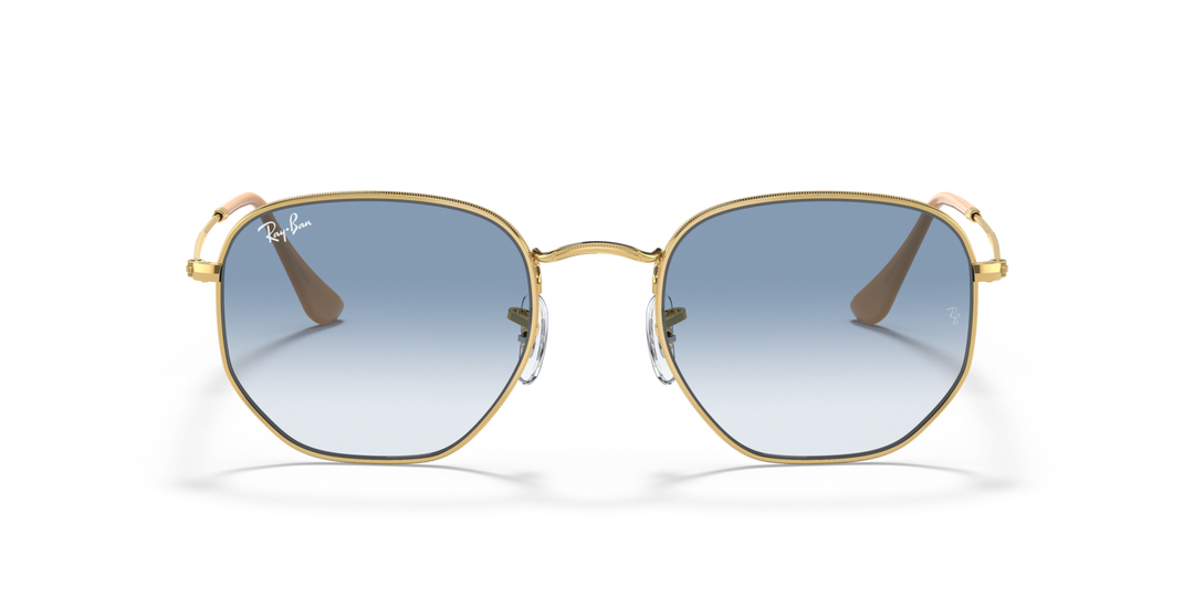 RAY-BAN RB3548 HEXAGONAL 001/3F Oro arista, vista frontal 