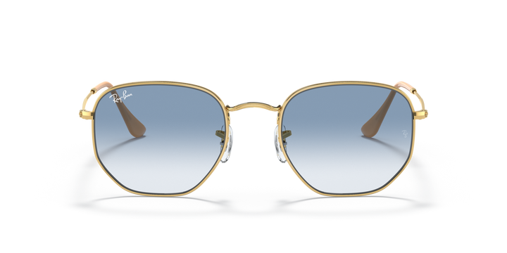 RAY-BAN RB3548 HEXAGONAL 001/3F Oro arista, vista frontal 
