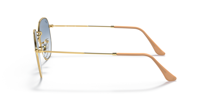 RAY-BAN RB3548 HEXAGONAL 001/3F Oro arista, vista lateral izquierda 