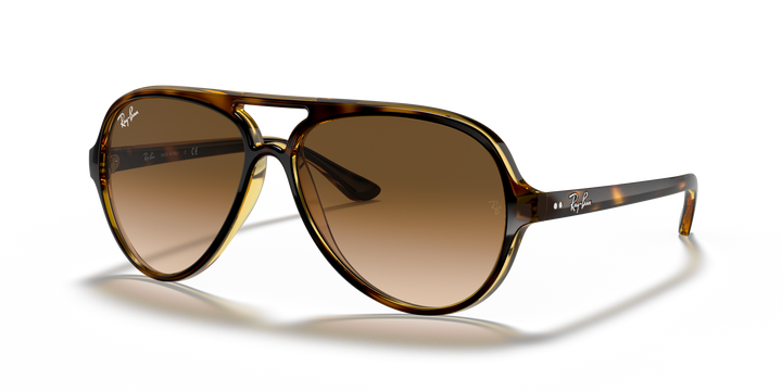 RAY-BAN RB4125 CATS 5000 710/51 Havana Claro, vista tres cuartos 