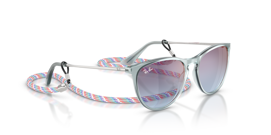 RAY-BAN JUNIOR RAY-BAN RJ9060S JUNIOR ERIKA 7223U0 Azul Traslúcido, vista angular secundaria 