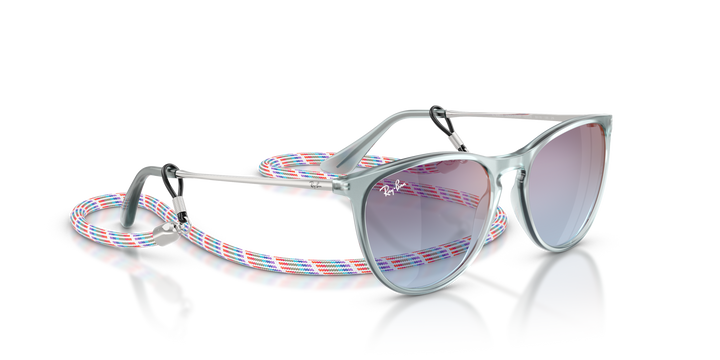 RAY-BAN JUNIOR RAY-BAN RJ9060S JUNIOR ERIKA 7223U0 Azul Traslúcido, vista angular secundaria 