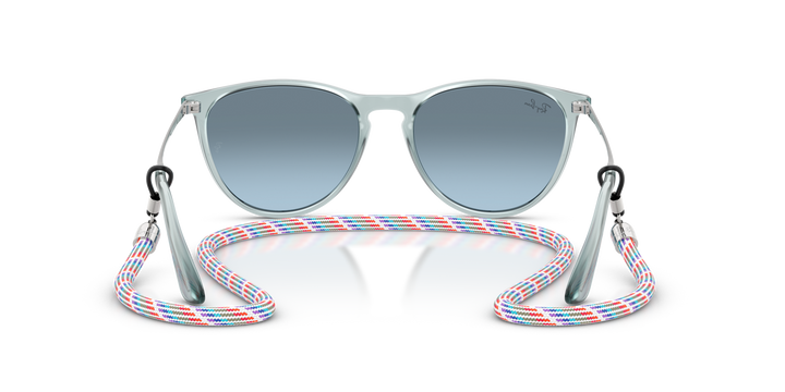 RAY-BAN JUNIOR RAY-BAN RJ9060S JUNIOR ERIKA 7223U0 Azul Traslúcido, vista posterior 