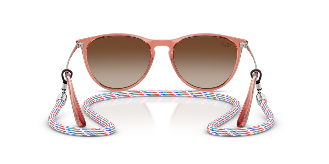 RAY-BAN JUNIOR RAY-BAN RJ9060S JUNIOR ERIKA 7225S0 Rojo Traslúcido, vista posterior 