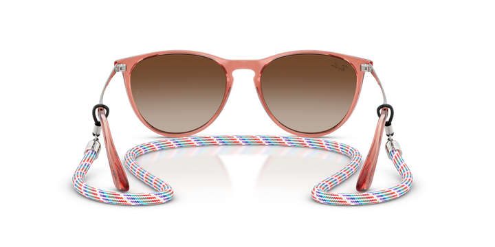 RAY-BAN JUNIOR RAY-BAN RJ9060S JUNIOR ERIKA 7225S0 Rojo Traslúcido, vista posterior 