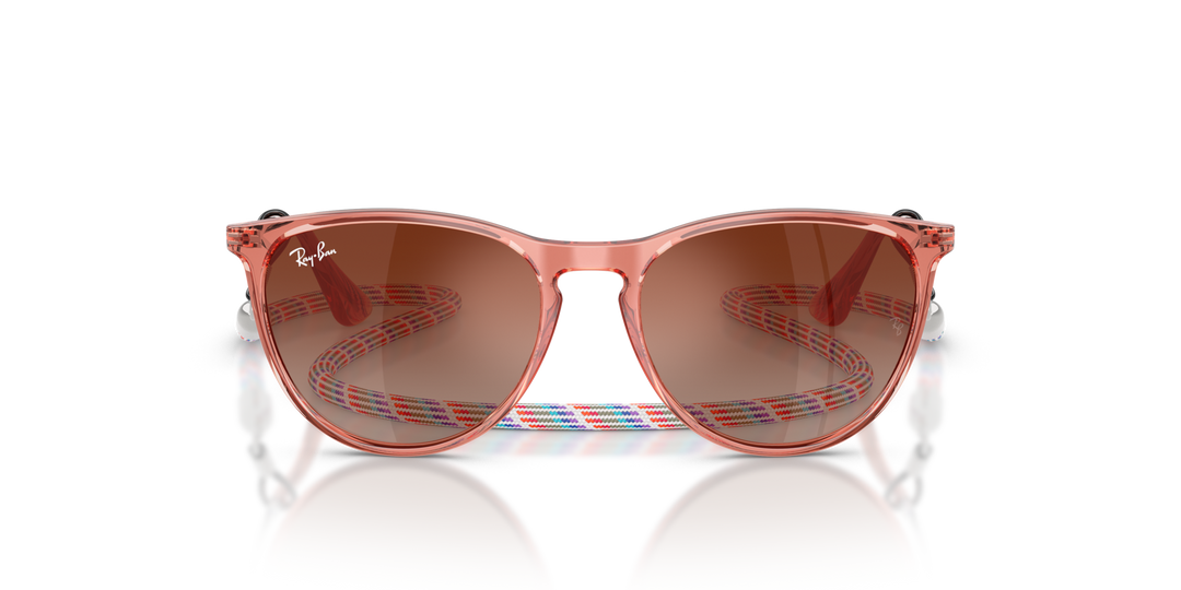 RAY-BAN JUNIOR RAY-BAN RJ9060S JUNIOR ERIKA 7225S0 Rojo Traslúcido, vista frontal 