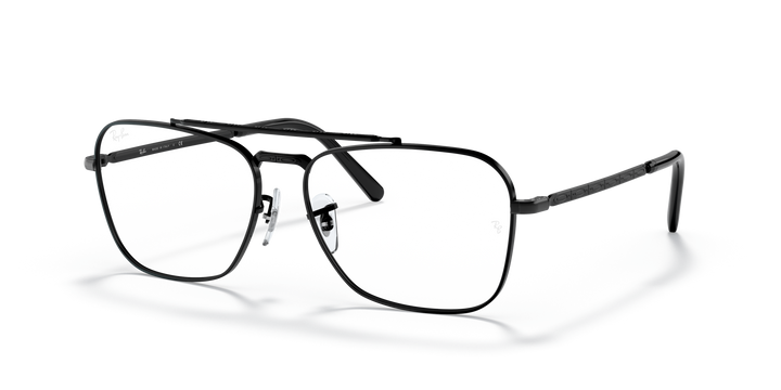 RAY-BAN RX3636V 2509 Negro, vista tres cuartos 