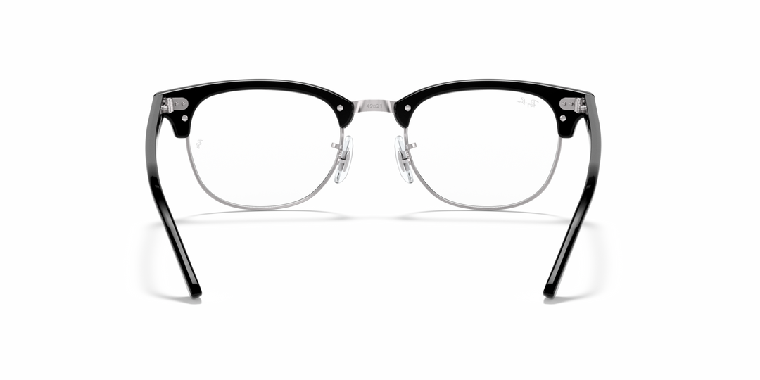 RAY-BAN RX5154 CLUBMASTER 2000 Negro sobre Plateado, vista posterior 