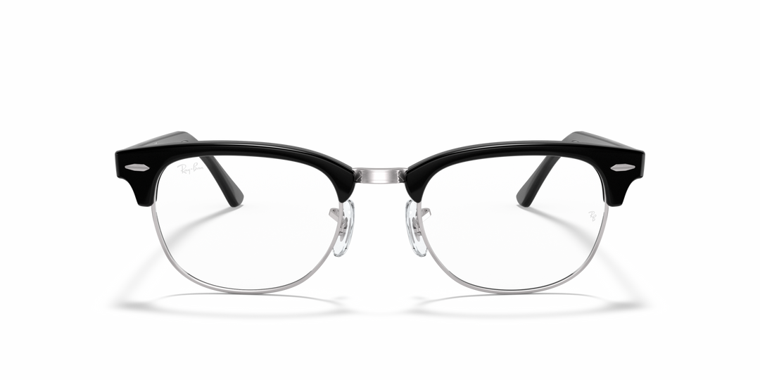 RAY-BAN RX5154 CLUBMASTER 2000 Negro sobre Plateado, vista frontal 