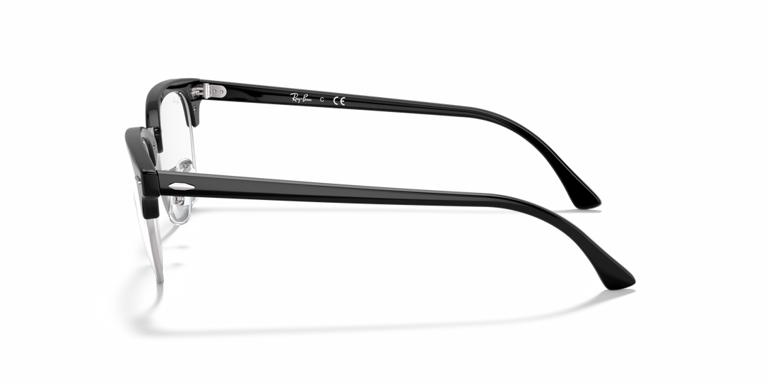 RAY-BAN RX5154 CLUBMASTER 2000 Negro sobre Plateado, vista lateral izquierda 