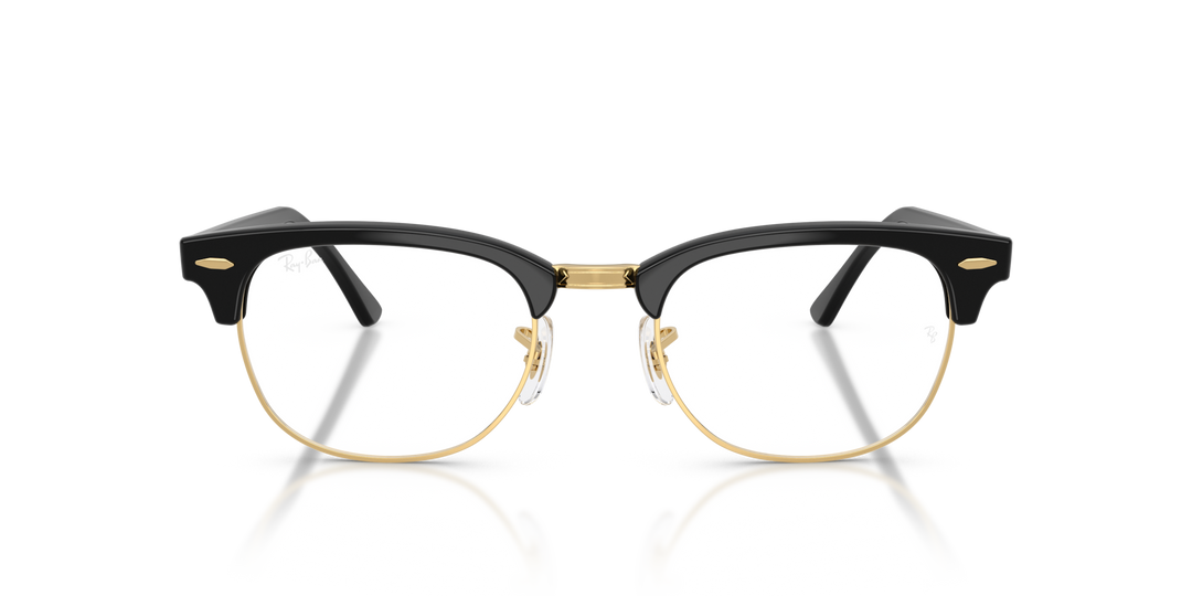 RAY-BAN RX5154 CLUBMASTER 5784 Negro y Dorado, vista frontal 