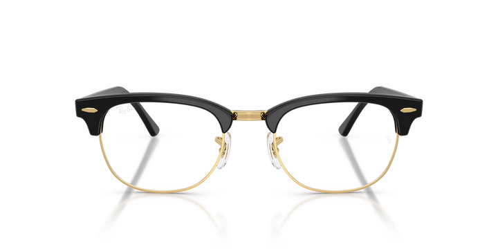 RAY-BAN RX5154 CLUBMASTER 5784 Negro y Dorado, vista frontal 