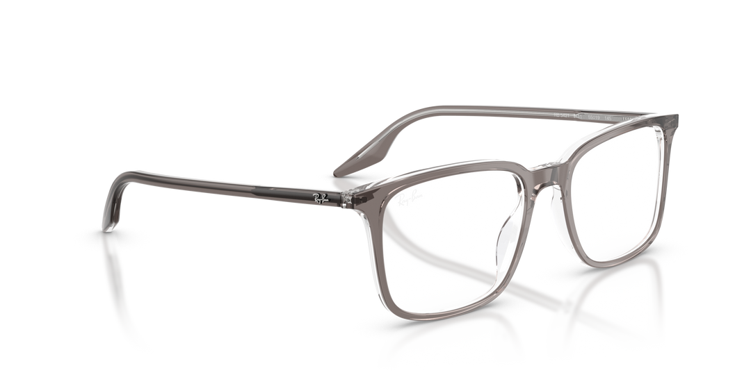 RAY-BAN RX5421 8111 Gris Traslúcido, vista angular secundaria 