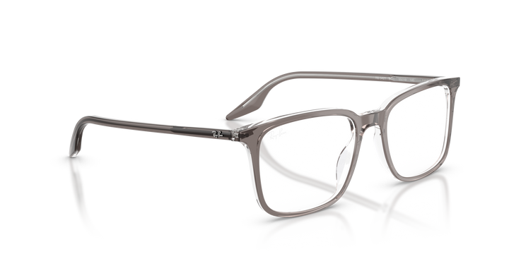 RAY-BAN RX5421 8111 Gris Traslúcido, vista angular secundaria 