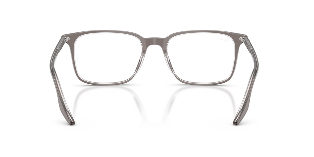 RAY-BAN RX5421 8111 Gris Traslúcido, vista posterior 