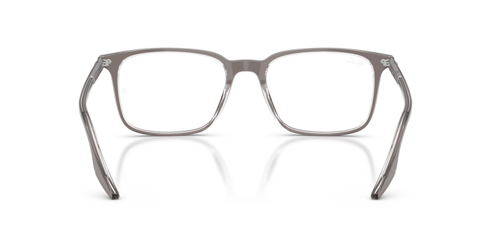 RAY-BAN RX5421 8111 Gris Traslúcido, vista posterior 