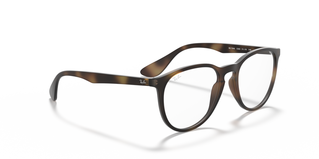RAY-BAN RX7046 ERIKA 5365 Havana, vista angular secundaria 