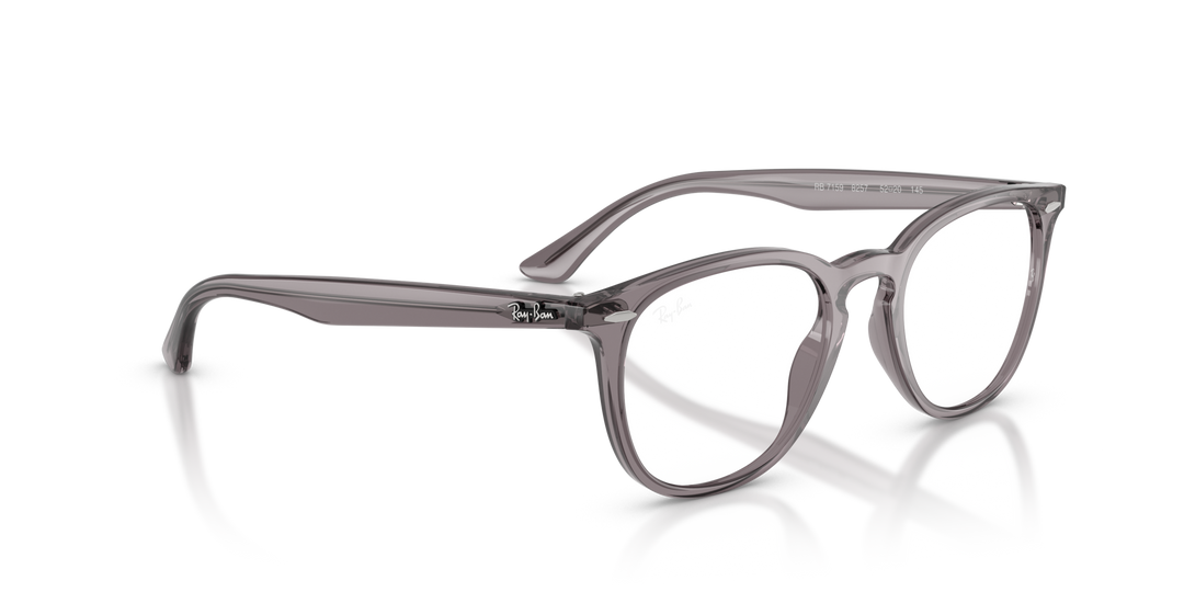 RAY-BAN RX7159 8257 Gris Traslúcido, vista angular secundaria 