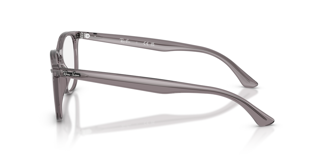 RAY-BAN RX7159 8257 Gris Traslúcido, vista lateral izquierda 