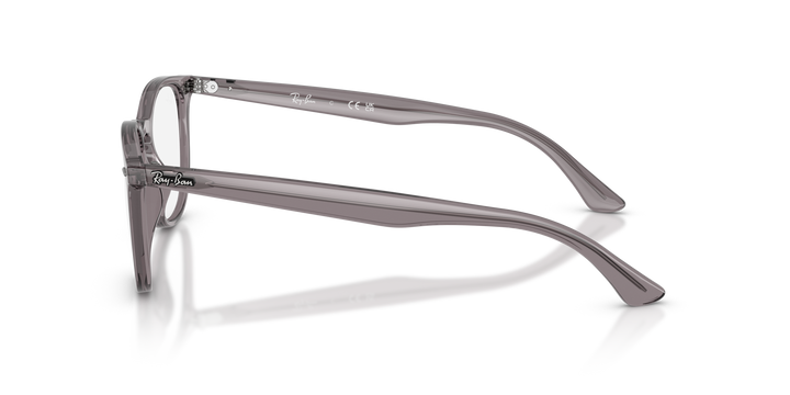 RAY-BAN RX7159 8257 Gris Traslúcido, vista lateral izquierda 