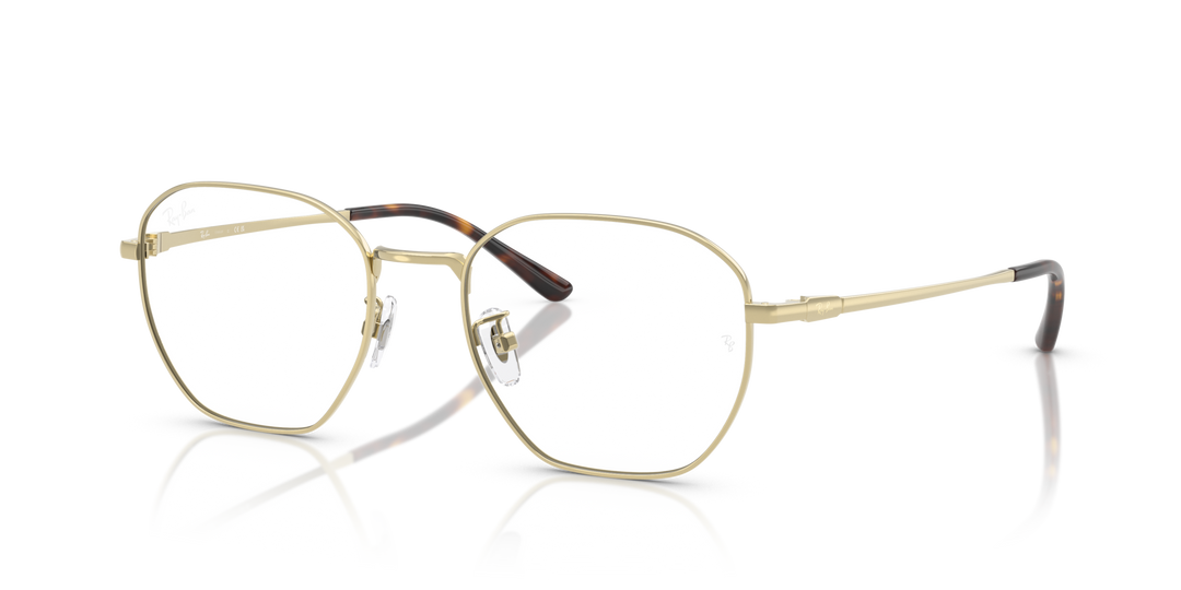 RAY-BAN RX8777D 1251 Dorado Pálido, vista tres cuartos 