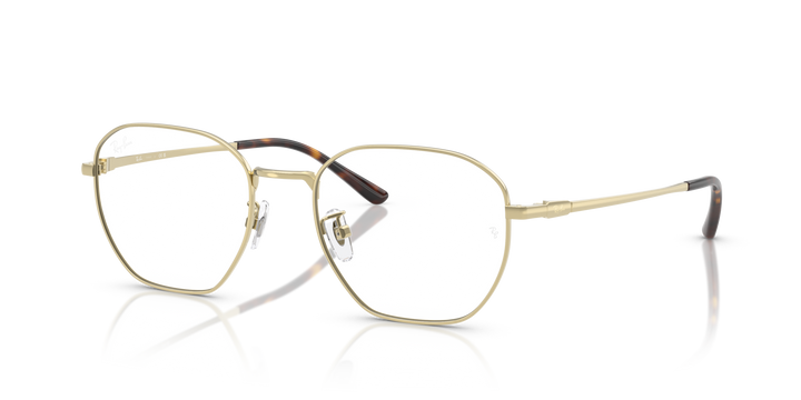 RAY-BAN RX8777D 1251 Dorado Pálido, vista tres cuartos 