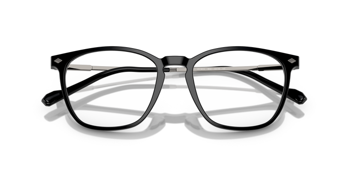 VOGUE VO5614 W44 Negro, vista frontal con varillas plegadas 