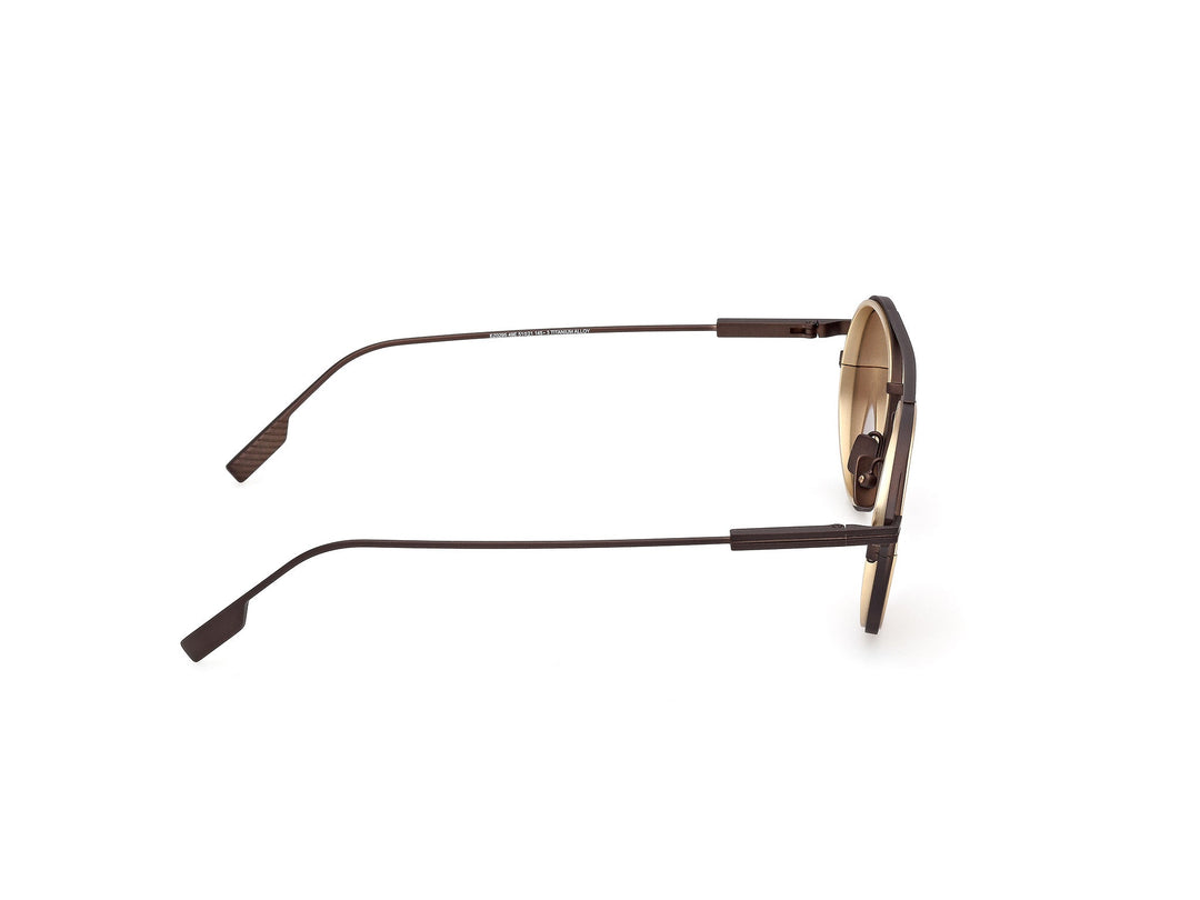 ZEGNA EZ0295 — color 49E, medida 51 — vista lateral derecha 