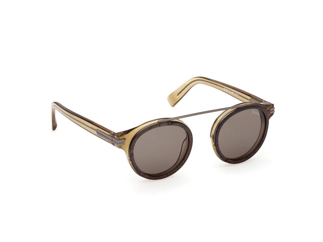 ZEGNA EZ0300 — color 50J, medida 48 — vista tres cuartos derecha 