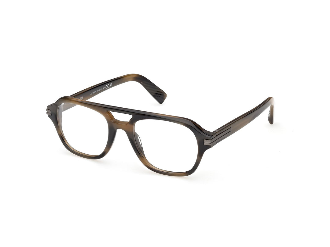 ZEGNA EZ5344 — color 055, medida 52 — vista tres cuartos 