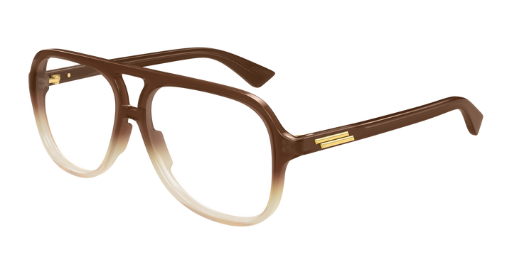 BOTTEGA VENETA BV1417O — color 004, medida 56 — vista tres cuartos 