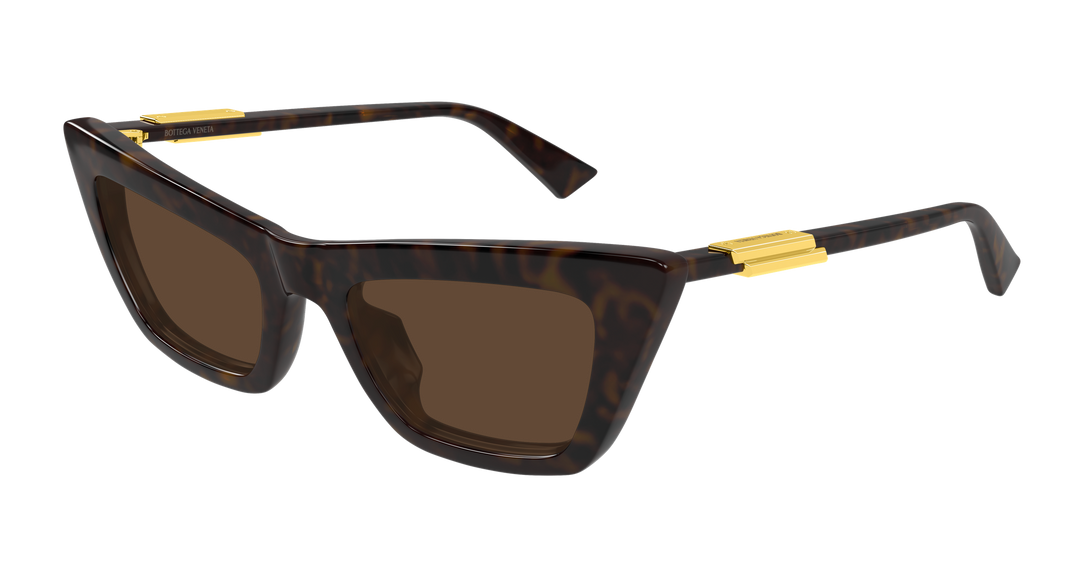 BOTTEGA VENETA BV1446S — color 002, medida 53 — vista tres cuartos 
