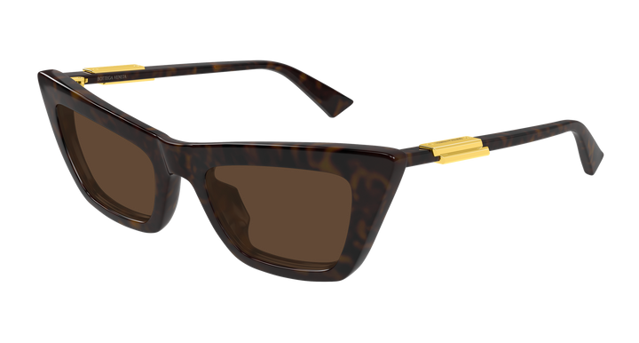 BOTTEGA VENETA BV1446S — color 002, medida 53 — vista tres cuartos 