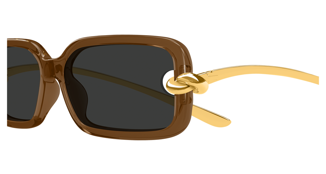 BOTTEGA VENETA BV1439S — color 005, medida 56 — vista detalle de varilla 