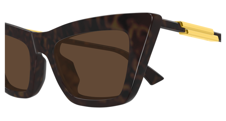 BOTTEGA VENETA BV1446S — color 002, medida 53 — vista detalle de varilla 