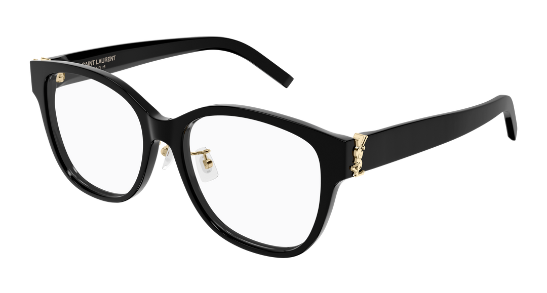 SAINT LAURENT SL M168/F — color 001, medida 55 — vista tres cuartos 