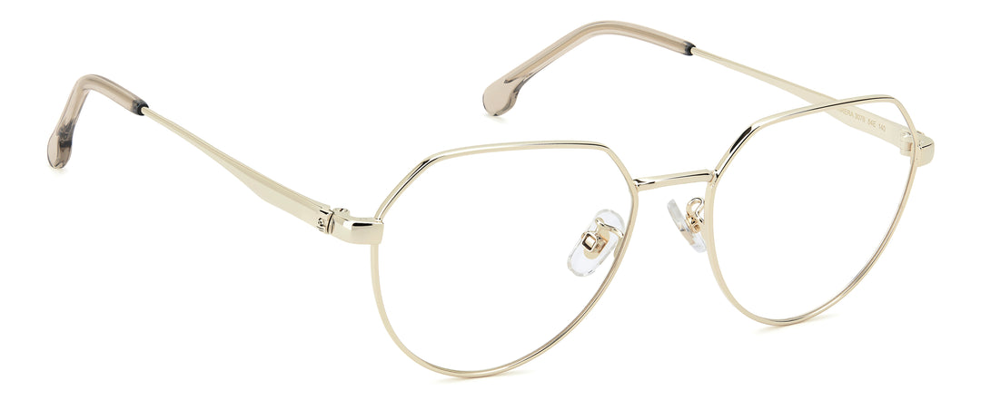 CARRERA 3076 dorado y beige, ángulo alternativo de tres cuartos 